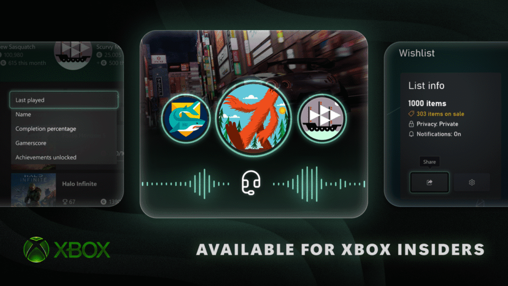 Xbox Insiders ganham mais controle sobre capturas, saves e wishlist