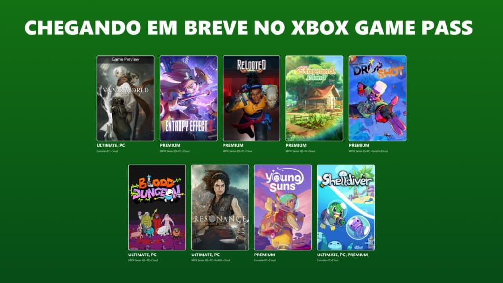 Novidades no Xbox Game Pass: Resonance: A Plague Tale Legacy, Vapor World: Over the Mind e mais jogos chegando