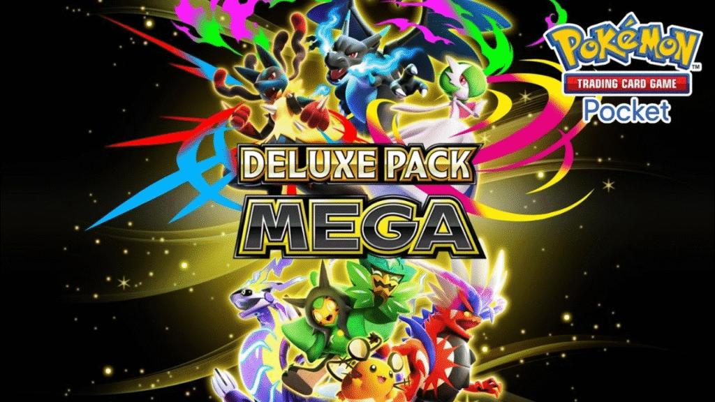 Pokémon TCG Pocket anuncia Deluxe Pack Mega, último conjunto da Série B