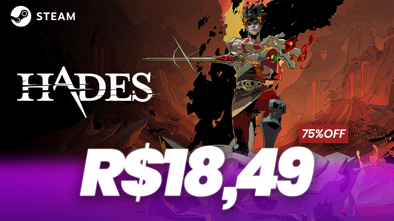 Hades em promoção por menos de R$20