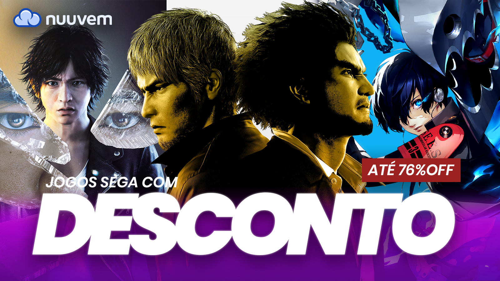 Promoção SEGA na Nuuvem com até 76% OFF