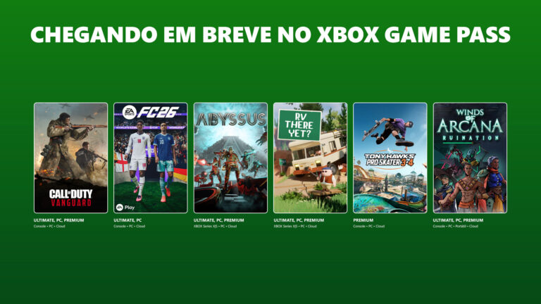 Xbox Game Pass recebe EA Sports FC 26, Call of Duty: Vanguard e mais novidades nas próximas semanas