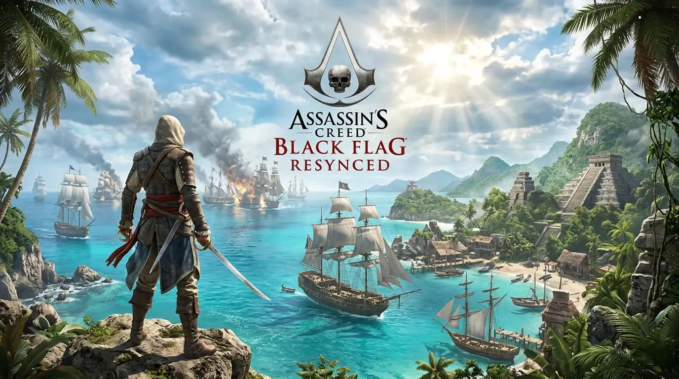 Assassin’s Creed Black Flag Resynced terá melhorias exclusivas no PS5 Pro