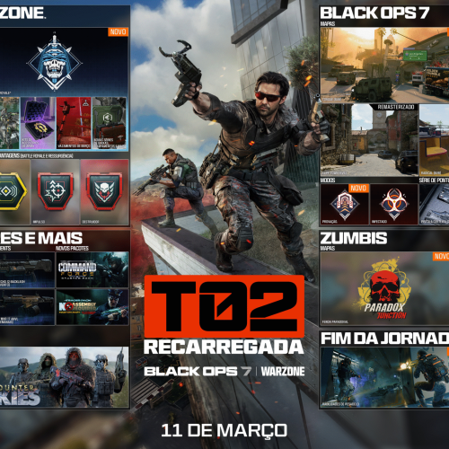 A Temporada 2 Recarregada de Call of Duty: Black Ops 7 e Warzone traz modo Black Ops Royale e conteúdos inéditos